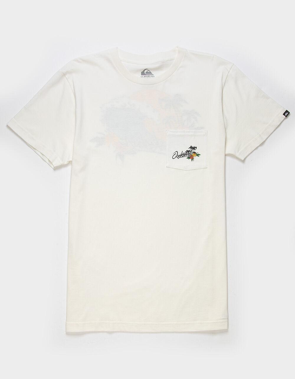 QUIKSILVER Bud Top To Bottom Mens Pocket Tee - CREAM Product Image