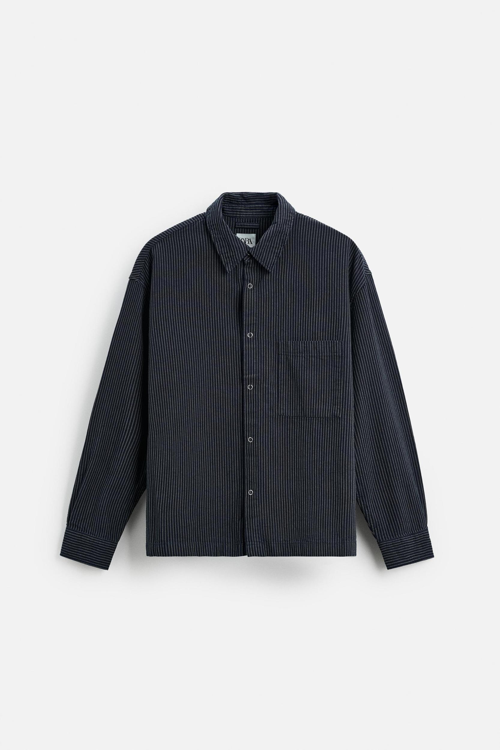 STRIPED DENIM SHIRT Product Image
