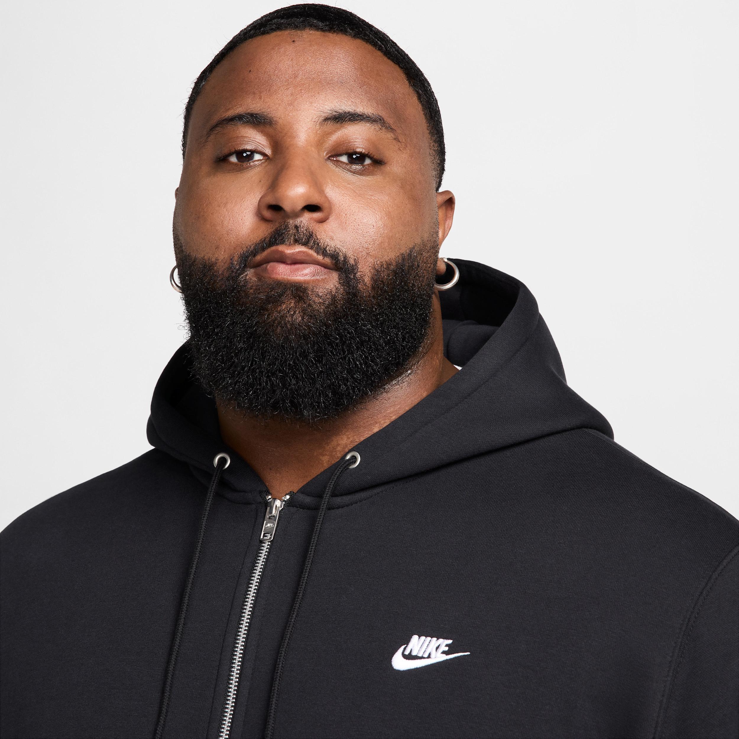 Nike Men's Club Full-Zip Fleece Hoodie Product Image