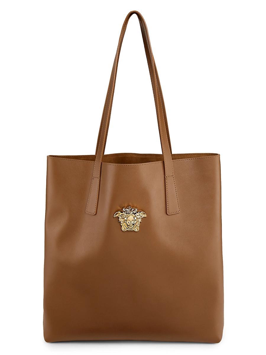 Womens Medusa Leather Tote Product Image