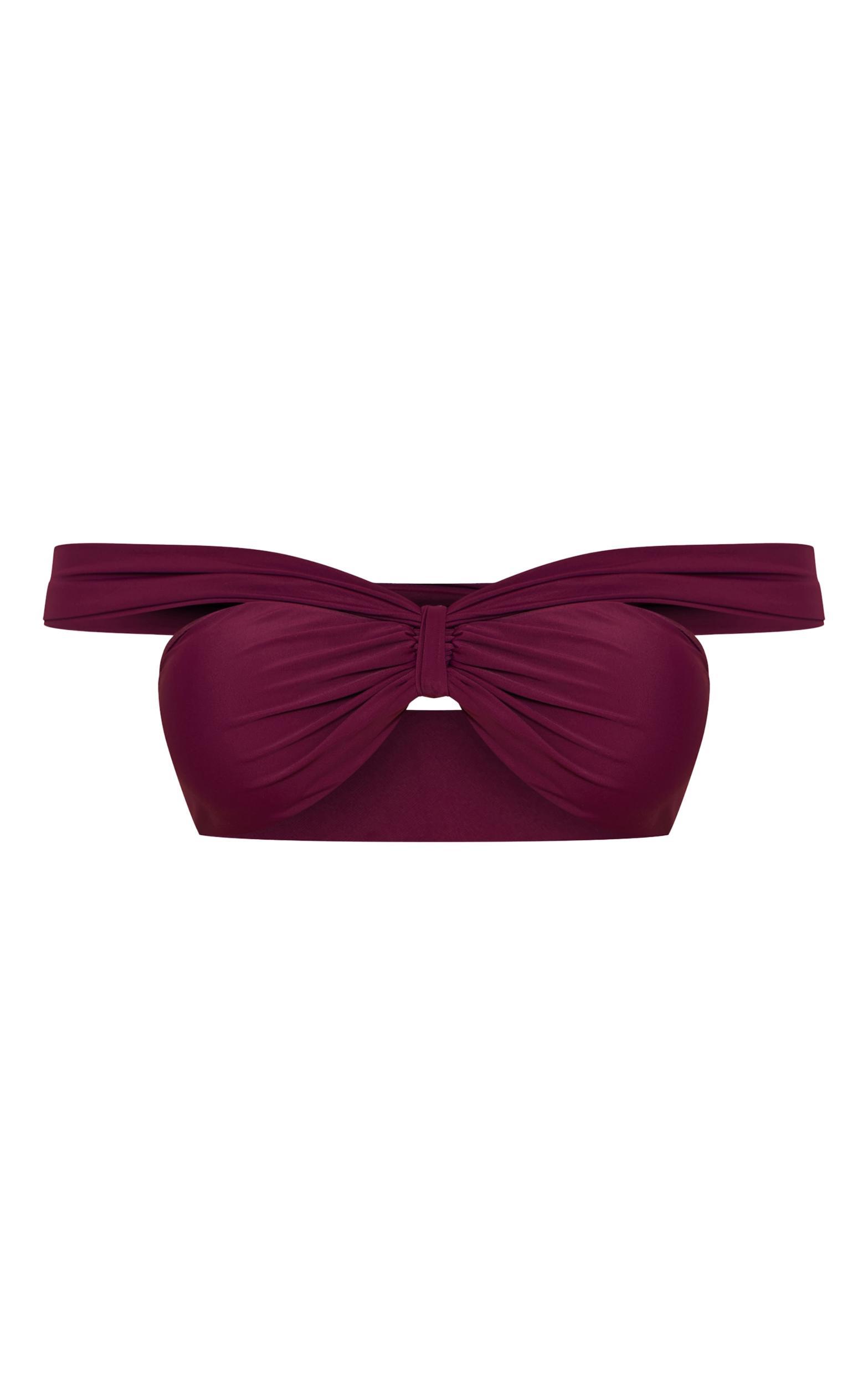 Purple Knot Side Tanga Bikini Bottom Product Image