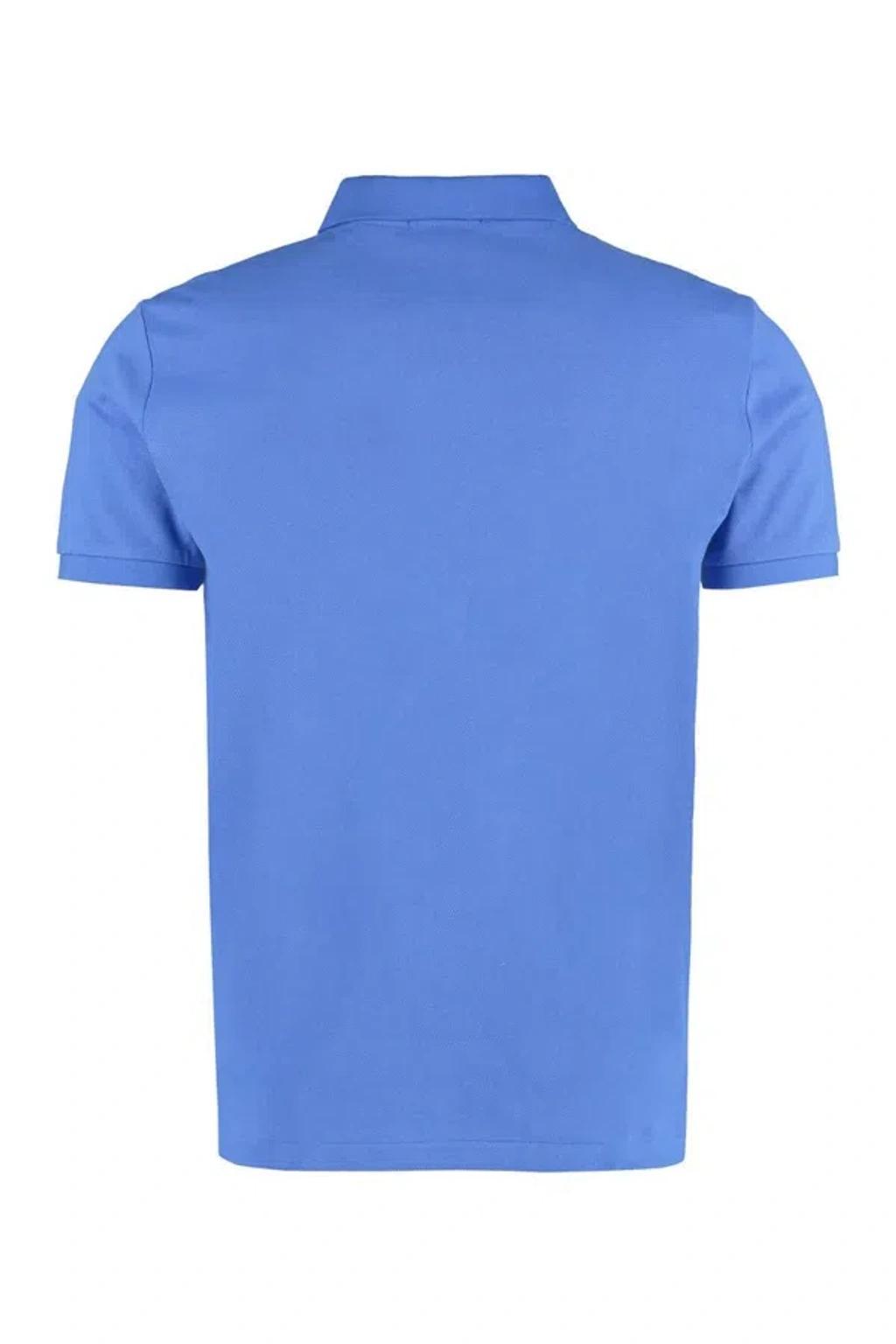 POLO RALPH LAUREN Short Sleeve Polo Shirt In Blue Product Image