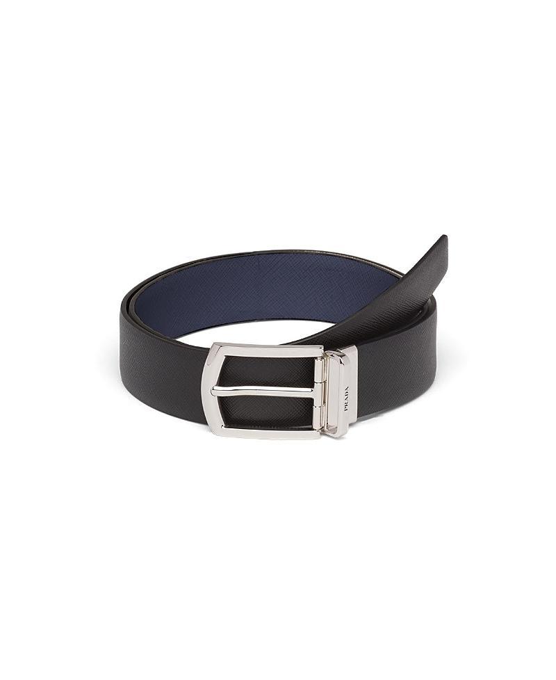 Mens Reversible Saffiano Leather Belt Product Image