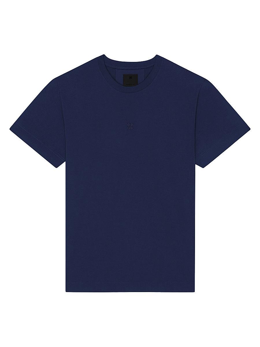 Mens Slim Fit T-Shirt in Cotton with 4G Embroidery Product Image