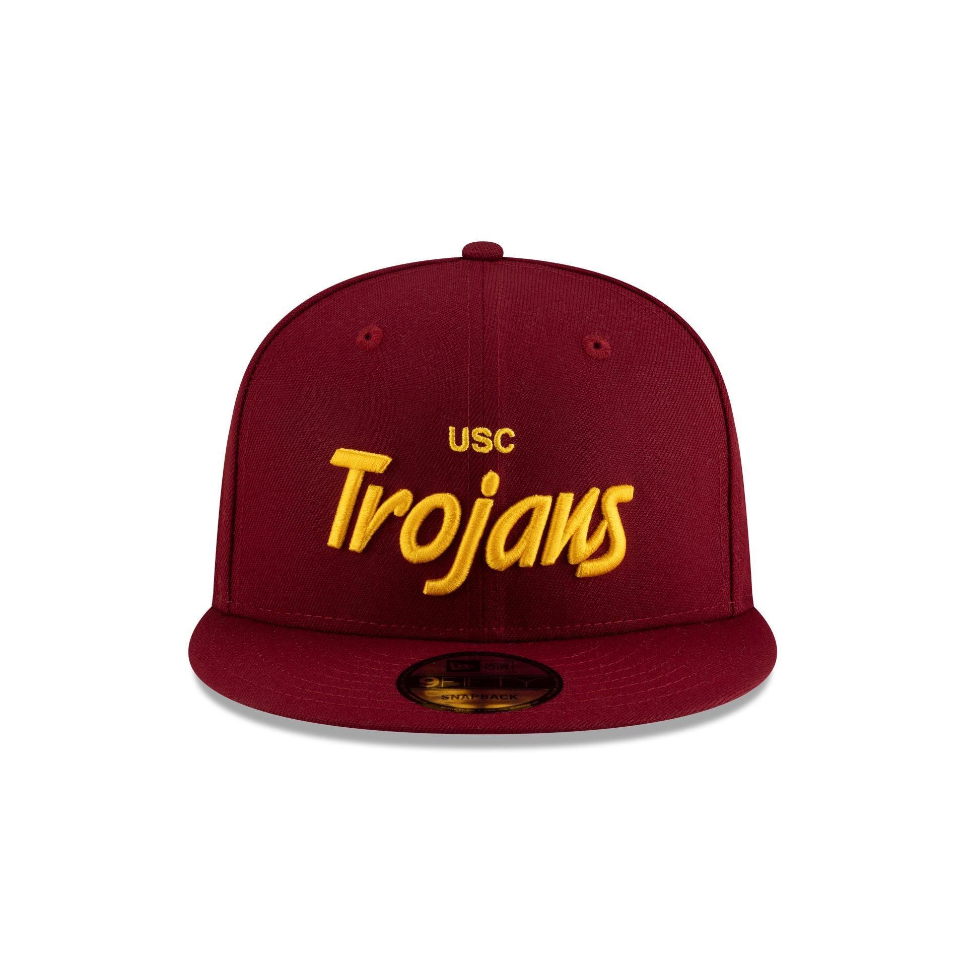USC Trojans Cardinal Red Script 9FIFTY Snapback Hat Male Product Image
