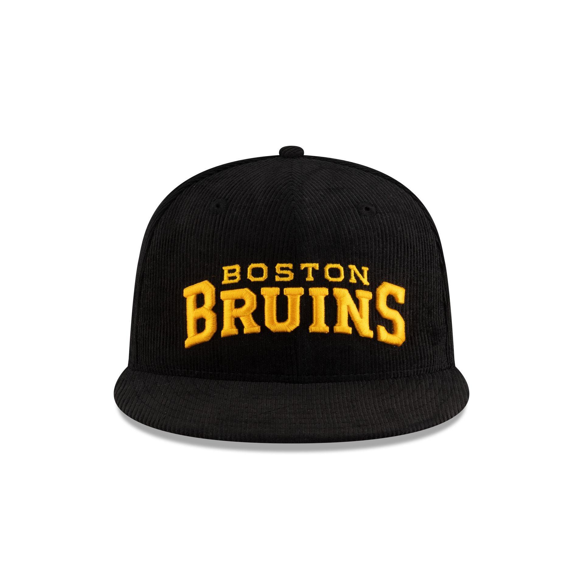 Boston Bruins Black Corduroy 59FIFTY Fitted Hat Male Product Image