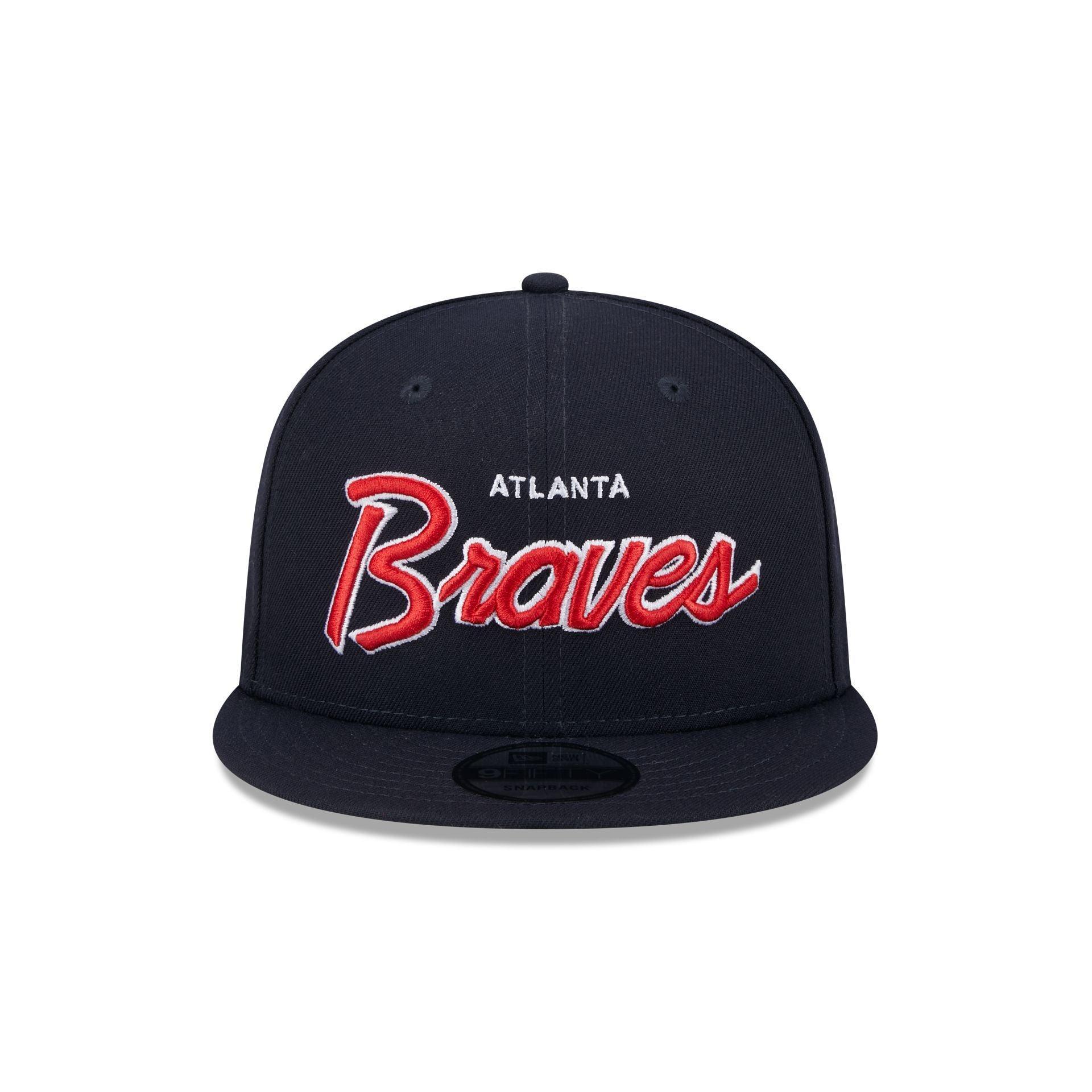 Atlanta Braves Wordmark 9FIFTY Snapback Hat Male Product Image