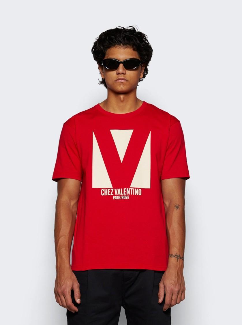 VALENTINO T-shirt Logo In Red Product Image