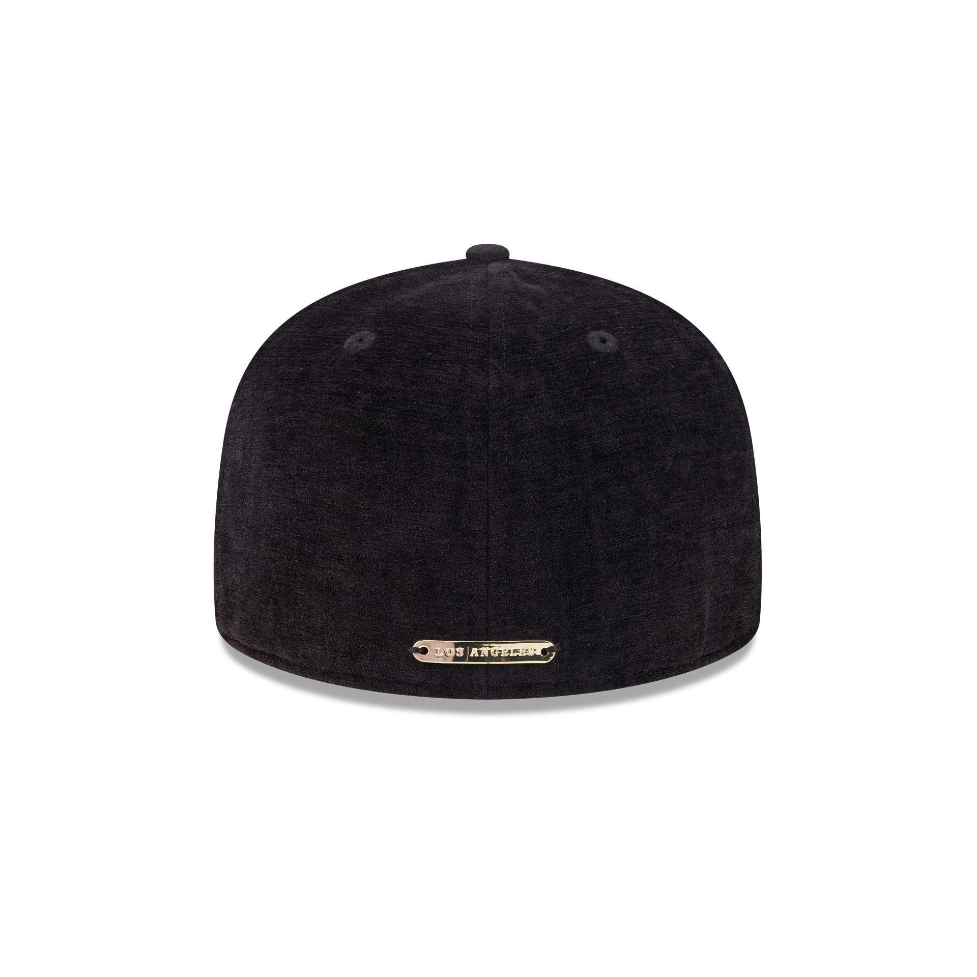 Los Angeles Dodgers Black Velvet 59FIFTY Fitted Hat Male Product Image