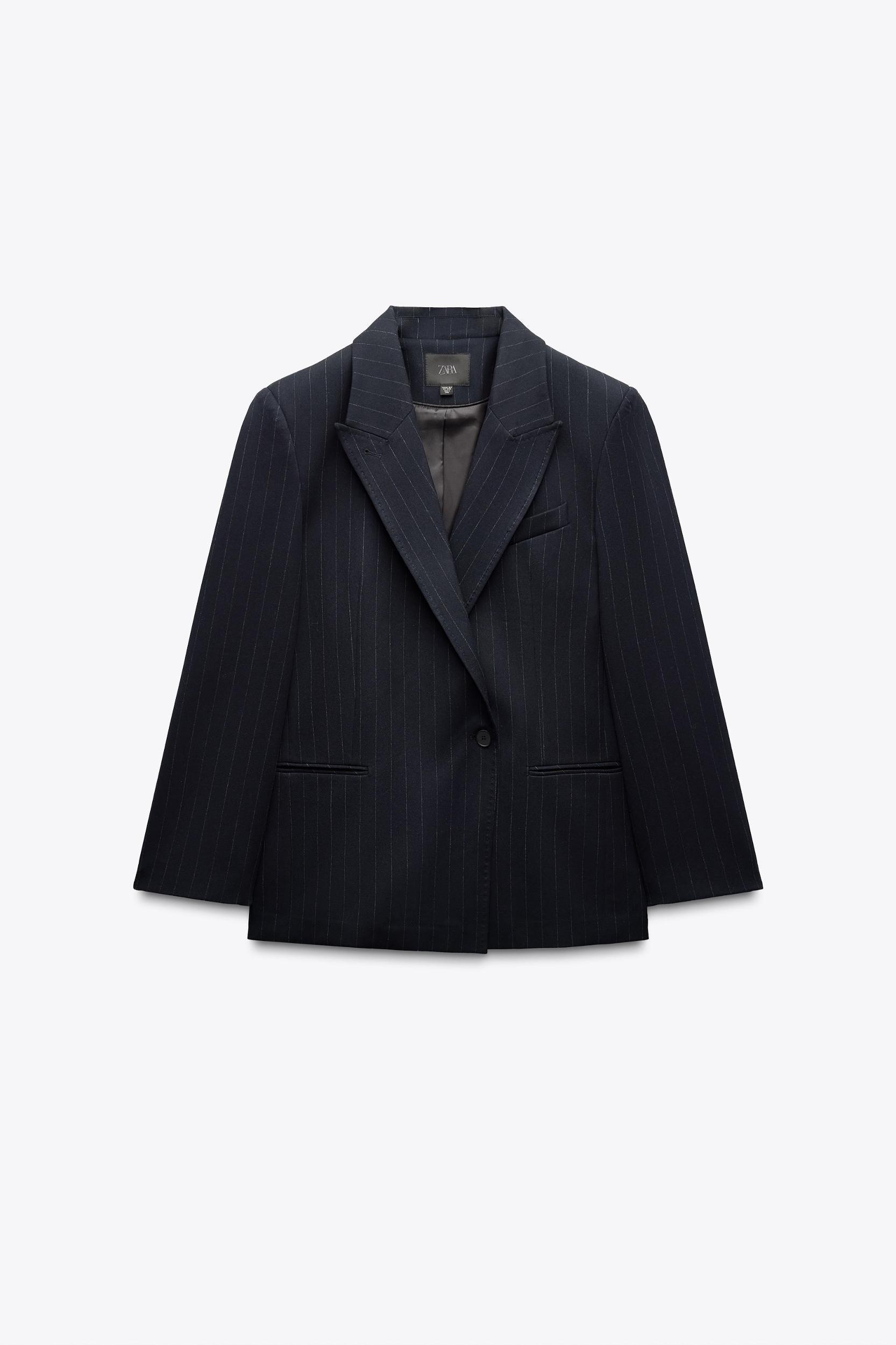 OVERSIZED PINSTRIPE BLAZER Product Image