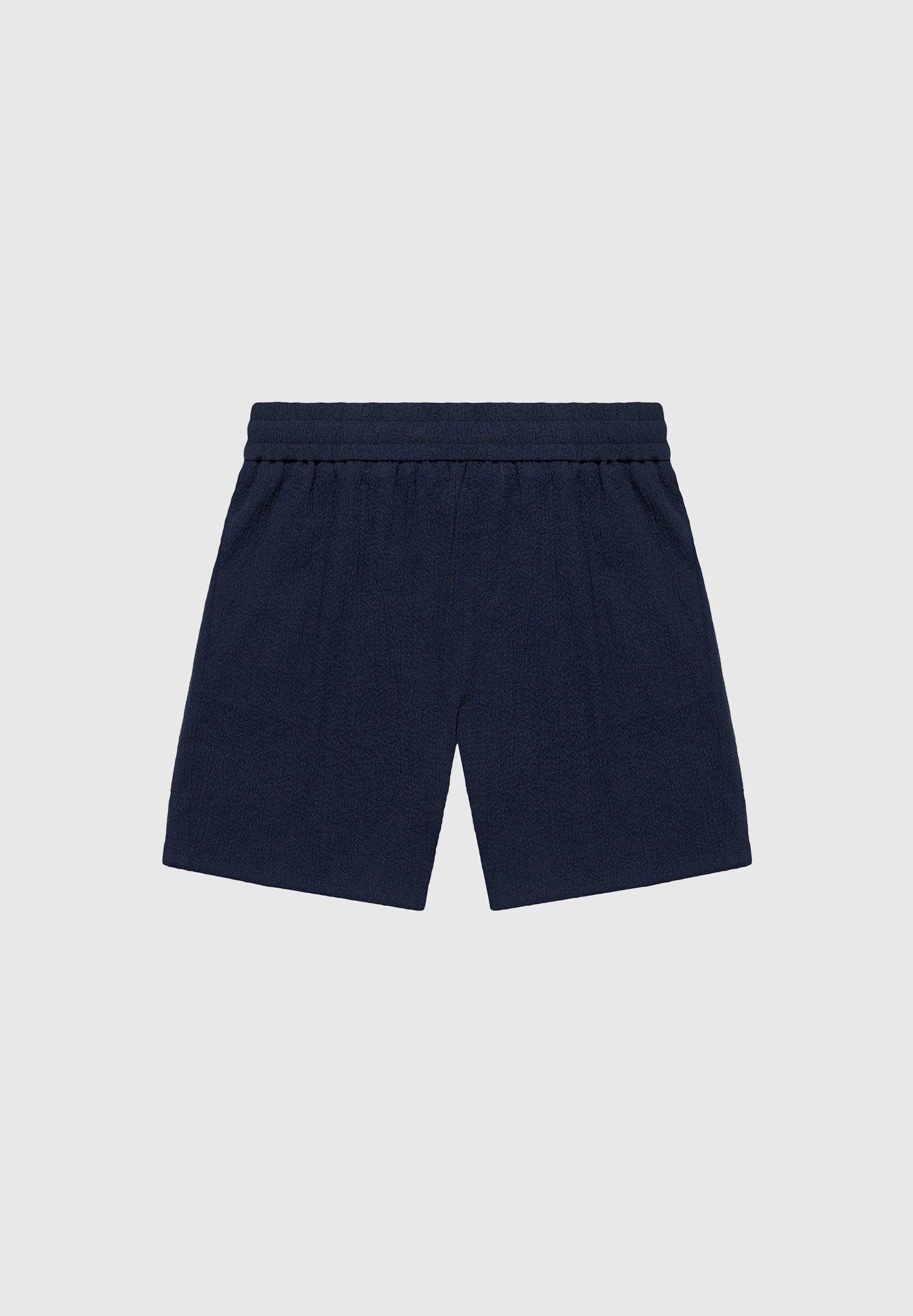 Seersucker Shorts - Black Male Product Image