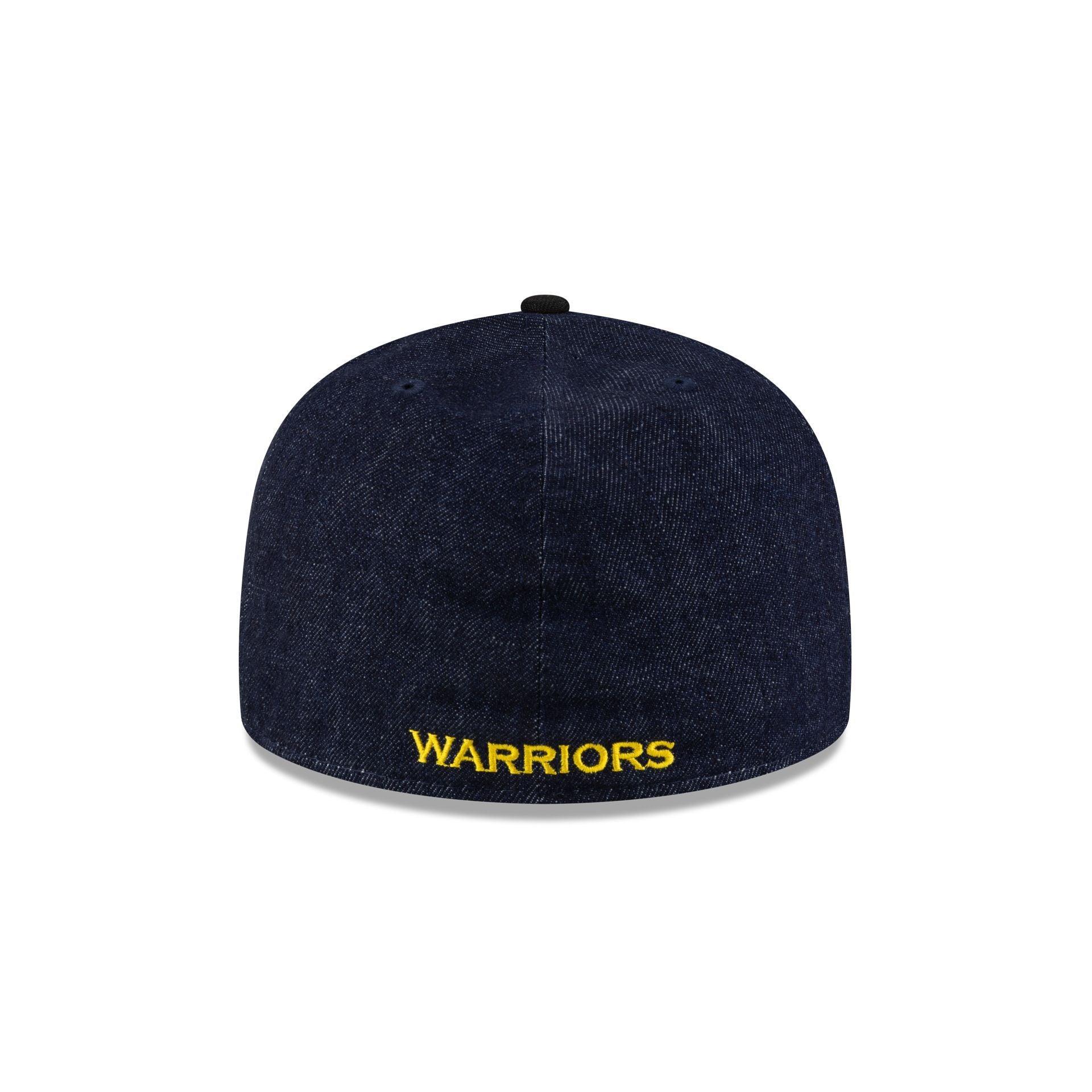 Golden State Warriors Navy Denim 59FIFTY A-Frame Fitted Hat Male Product Image
