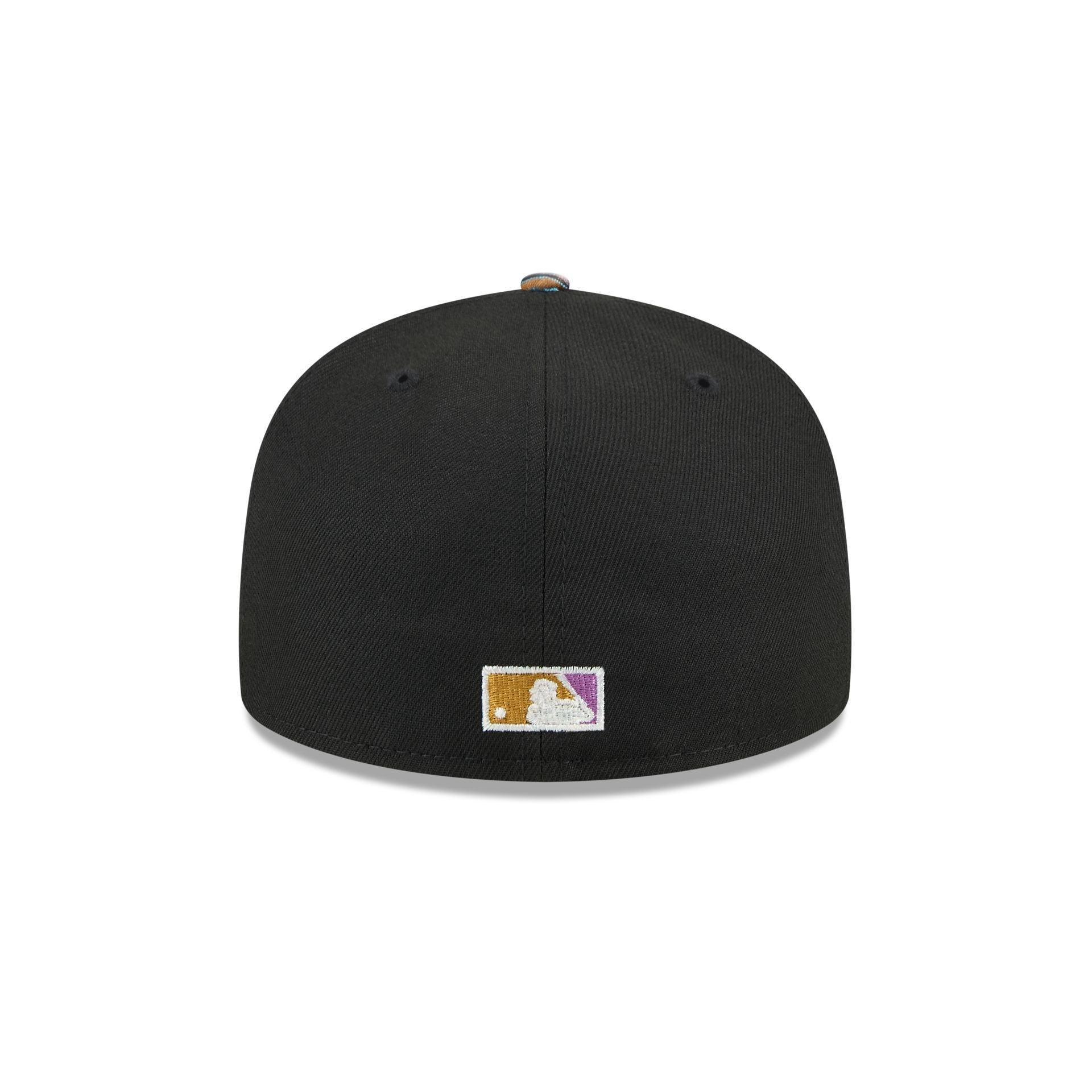 Just Caps Jacquard Visor New York Mets 59FIFTY Fitted Hat Male Product Image