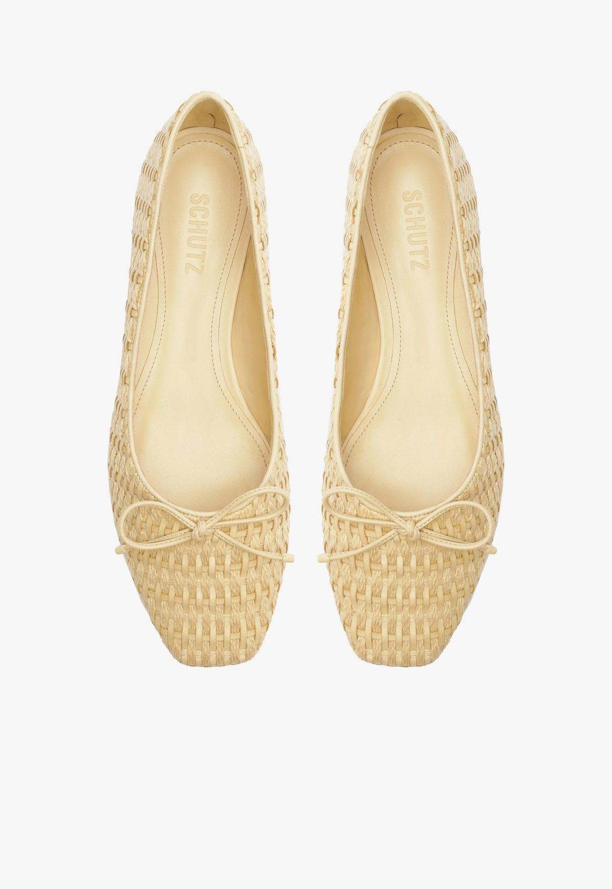 Arissa Straw Ballet Flat Product Image