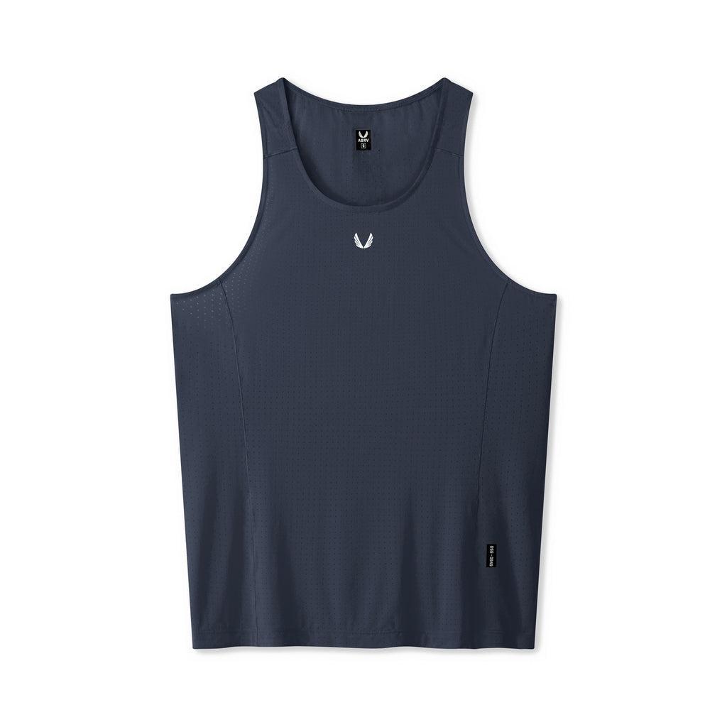 0949. Laser-Vent™ Singlet Tank - Navy Product Image
