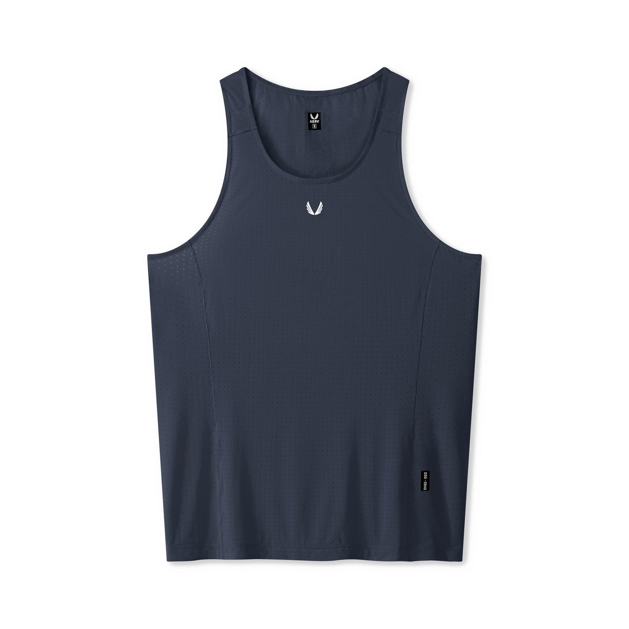 0949. Laser-Vent™ Singlet Tank - Navy Product Image