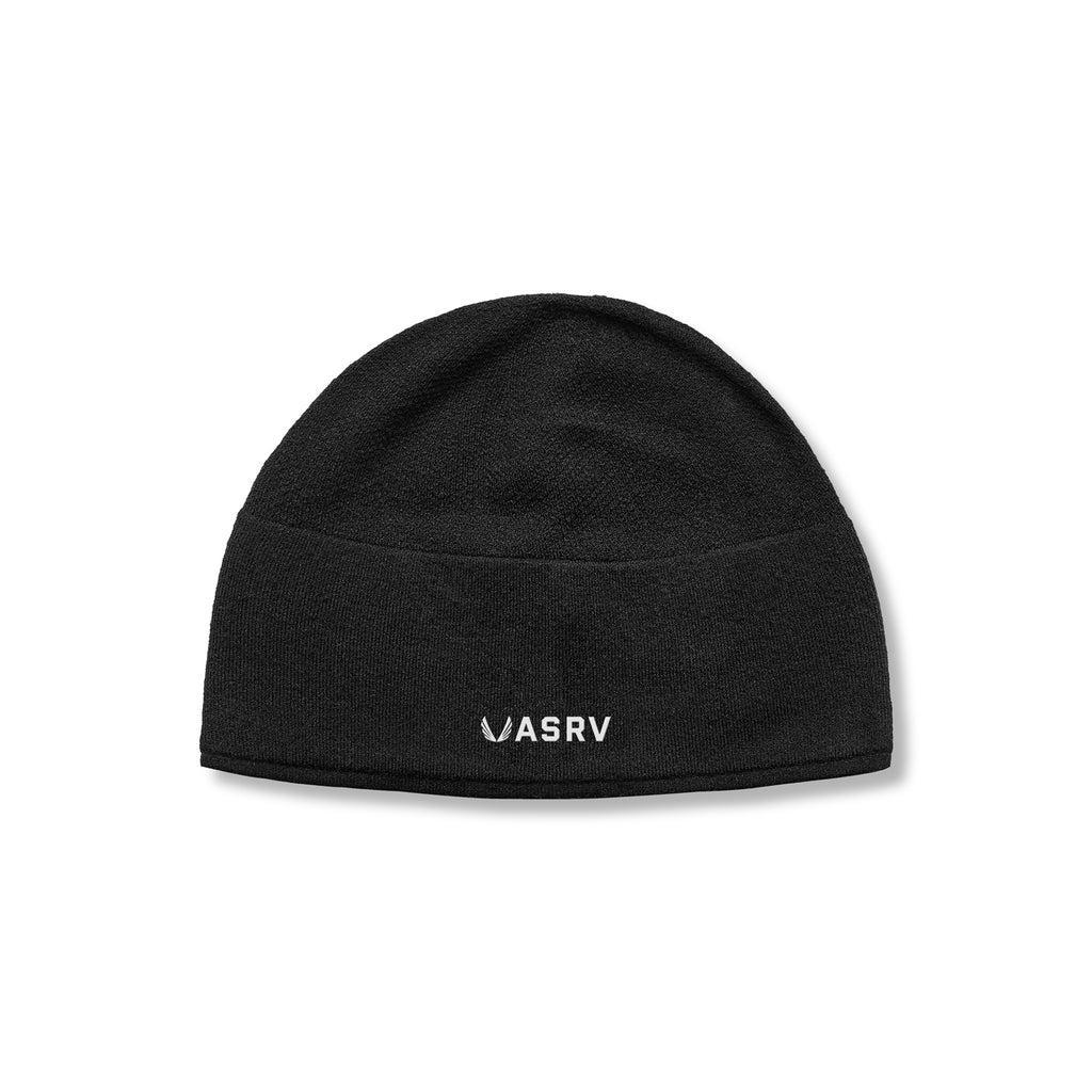 0936. Merino Wool Skull Cap - Black "Classic" Product Image