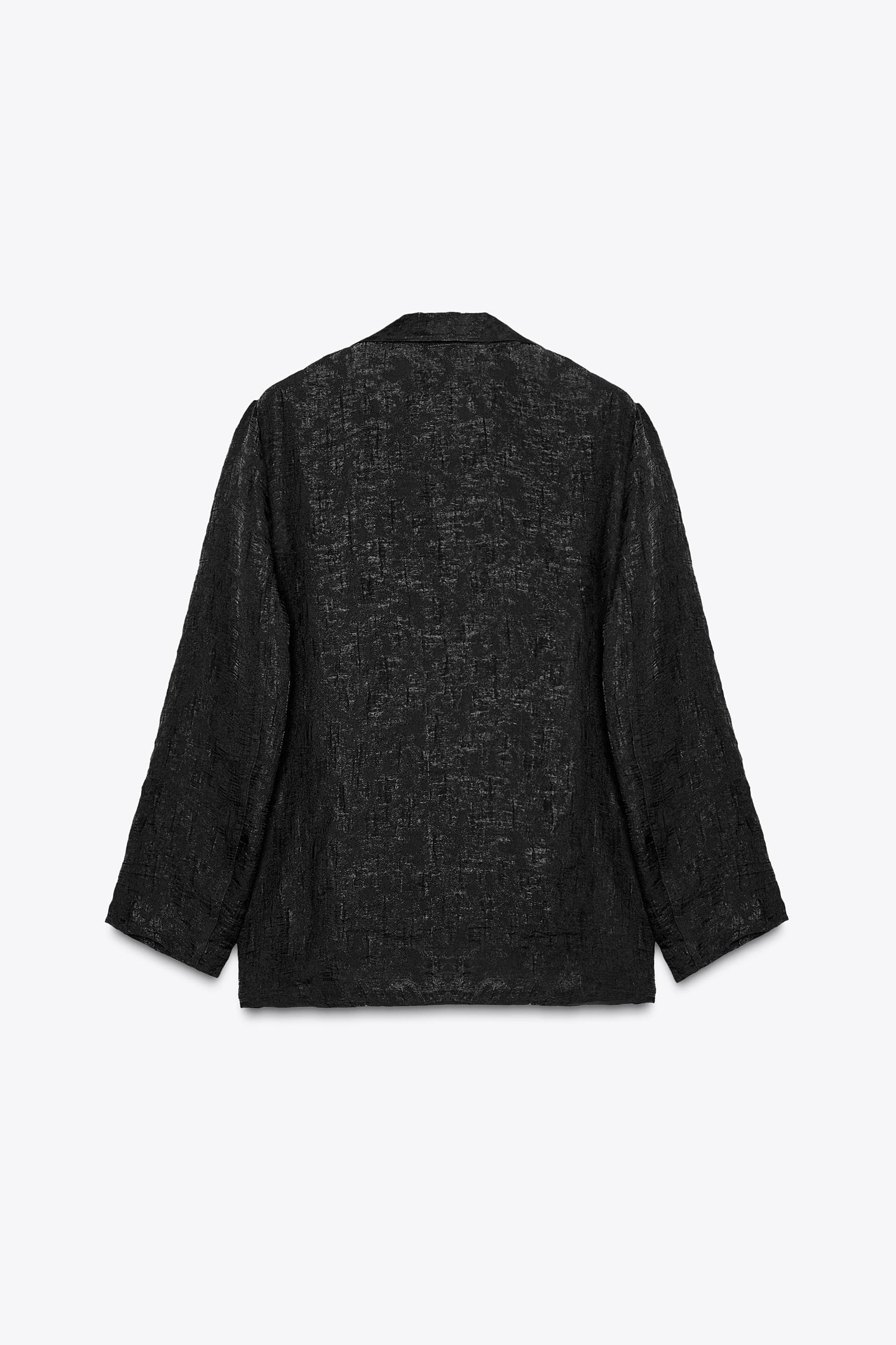 WRINKLED ORGANZA BLAZER Product Image