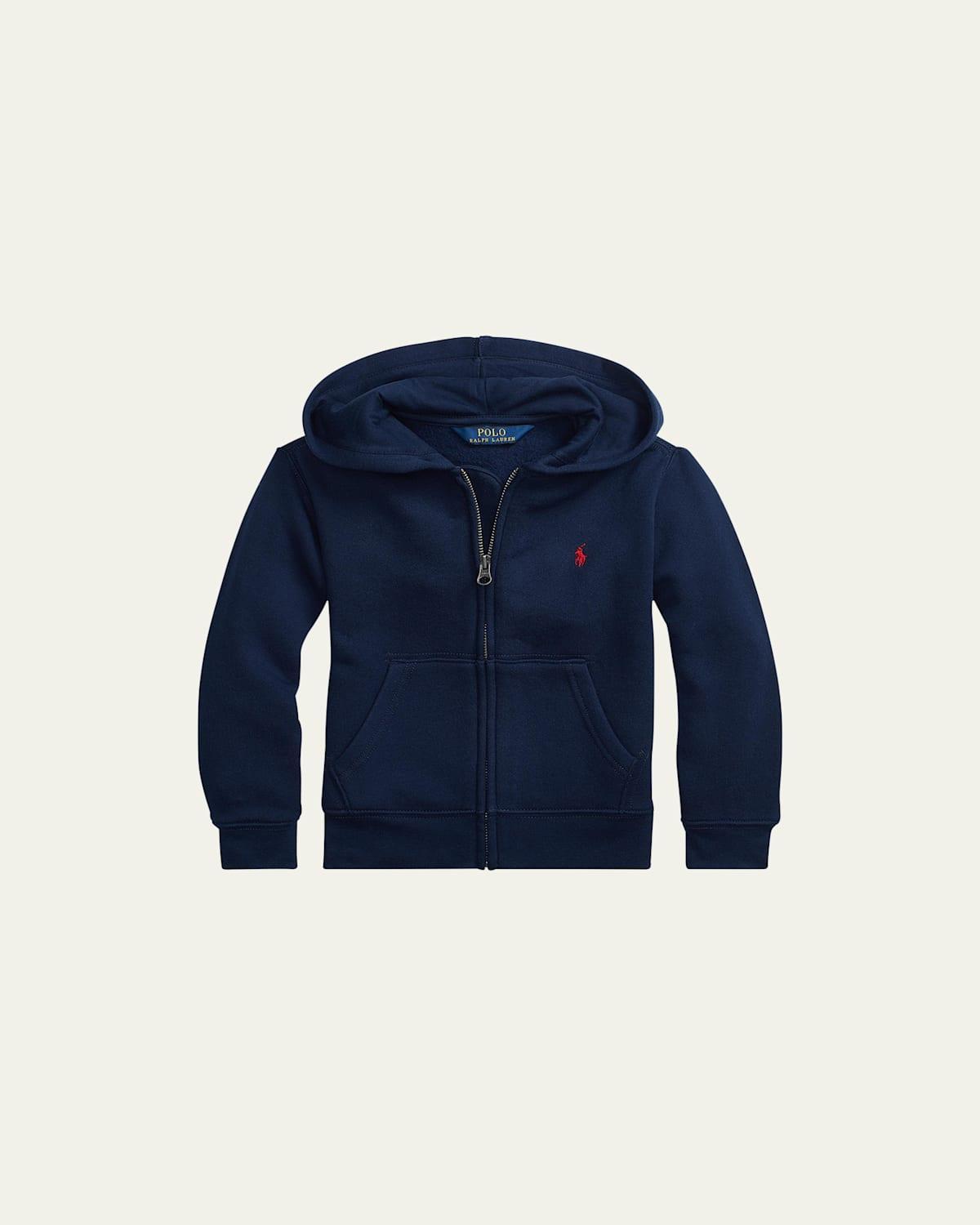 Boys Knitted Fleece Hoodie, Size S-XL Product Image