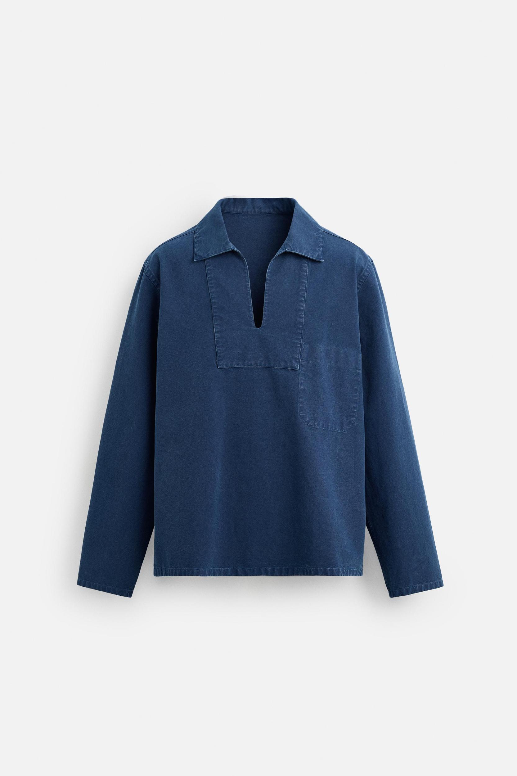 WASHED SMOCK OVERSHIRT Product Image
