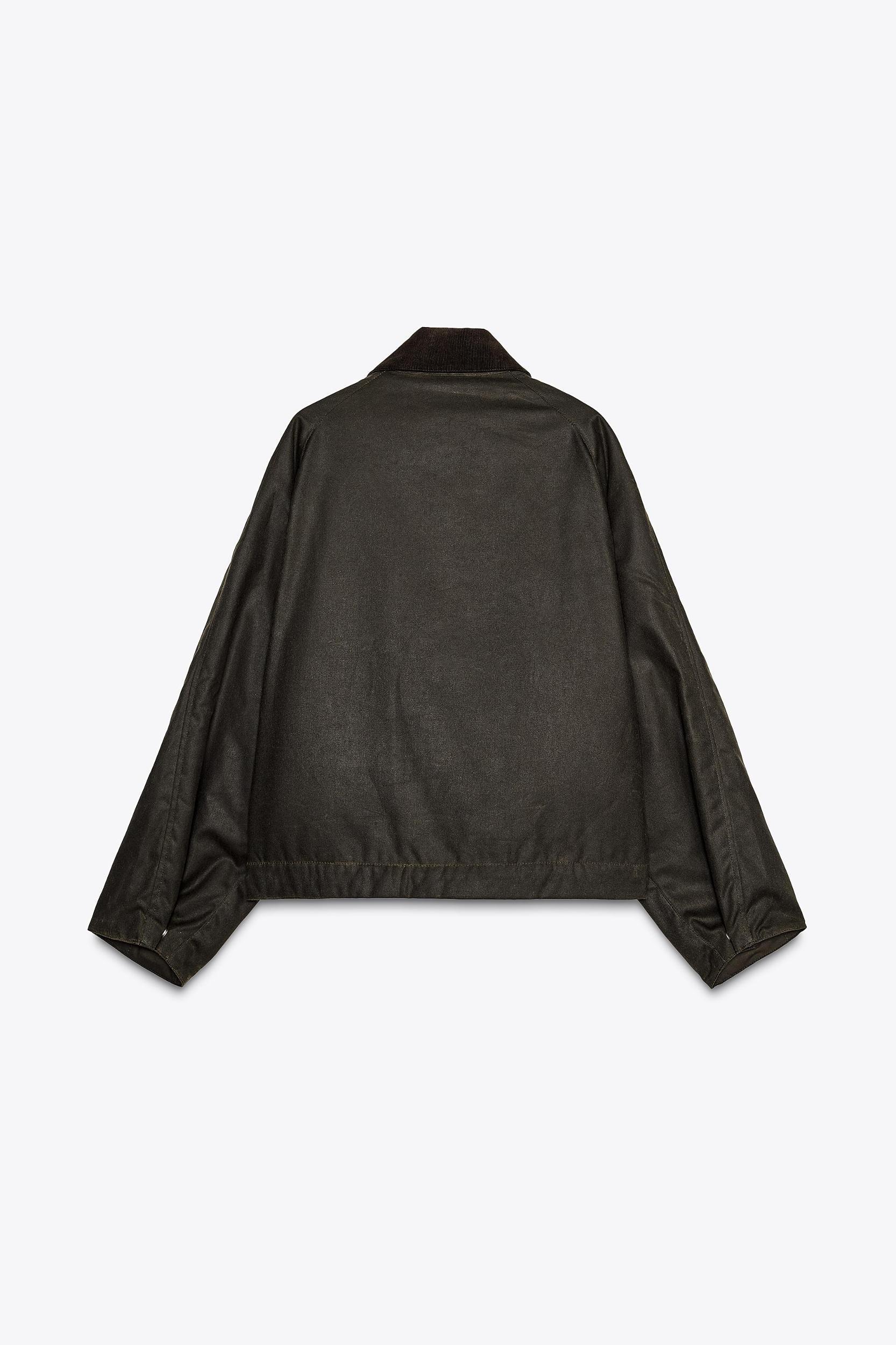 CORDUROY COLLAR WAXED JACKET ZW COLLECTION Product Image