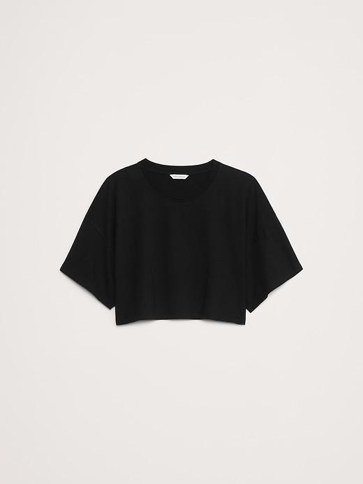 Oversized Cotton Cropped T-Shirt Product Image