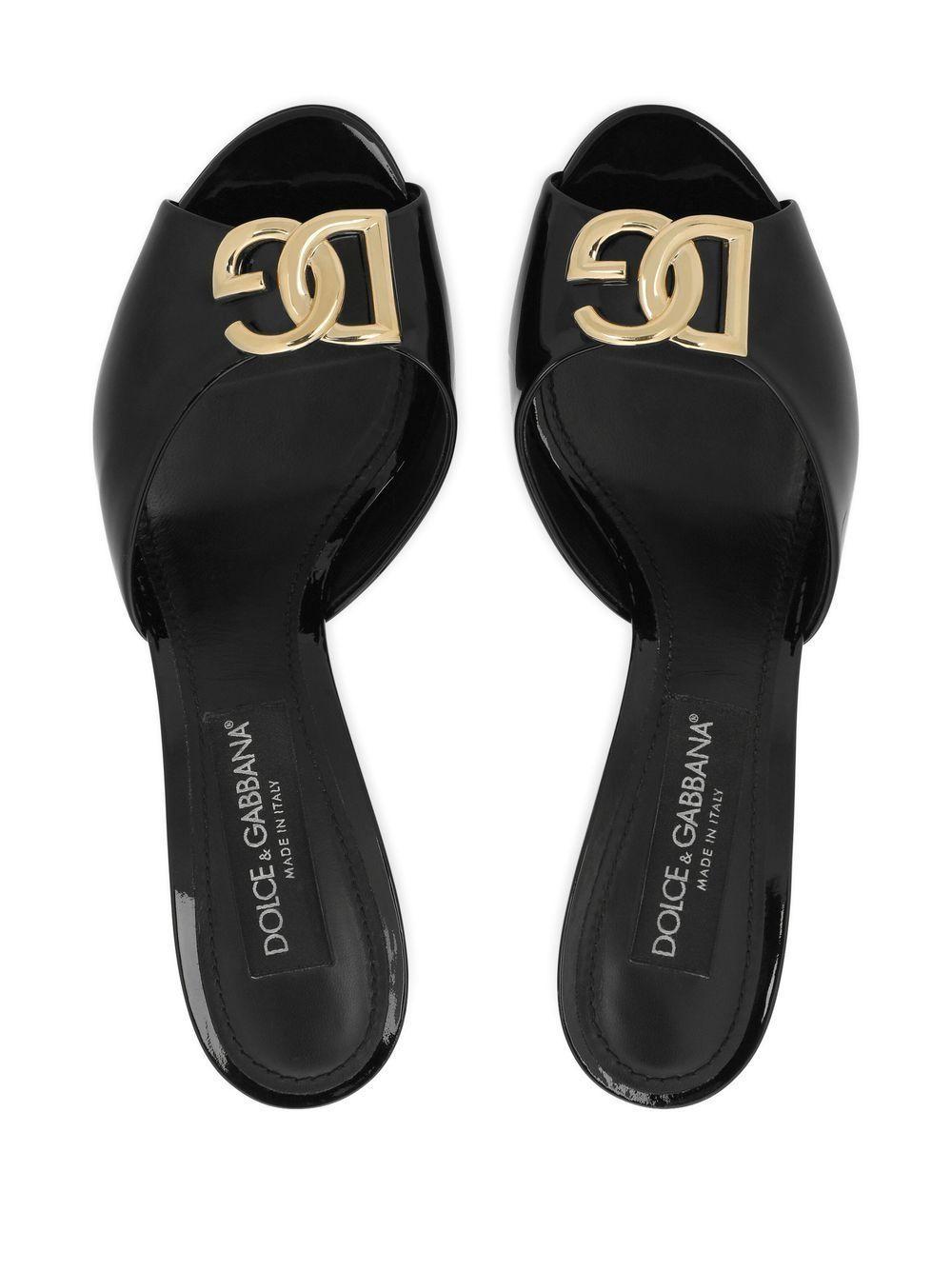 85mm patent-leather mules Product Image