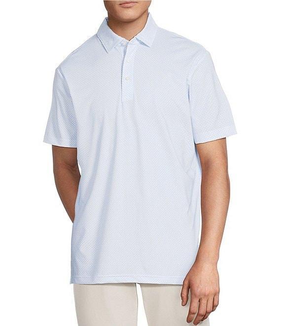 Cremieux Blue Label Performance Stretch Printed Short Sleeve Polo Shirt Product Image