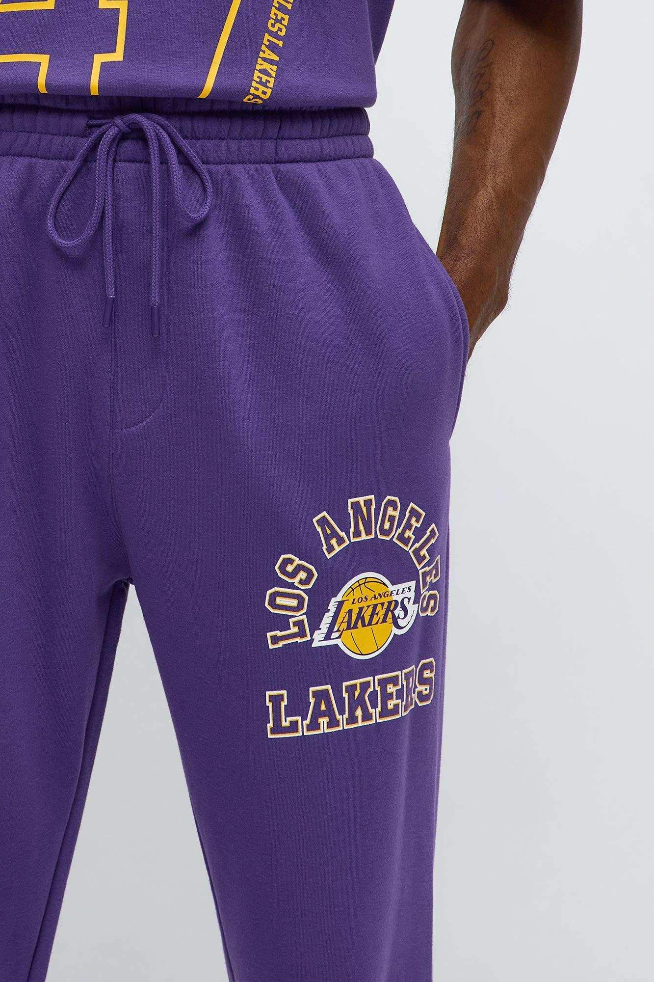 Lakers Basketball Sweatpants - Purple Male Product Image