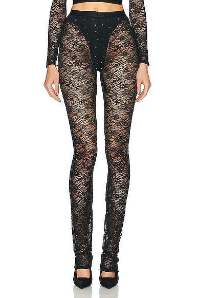 Alessandra Rich Stretch Lace Legging Product Image