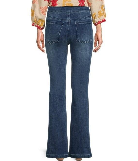 John Mark Flare Leg Stretch Denim Pull-On Jeans Product Image