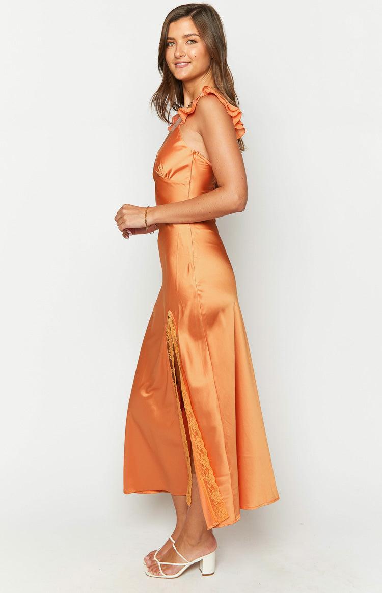 Wendy Orange Maxi Dress Product Image