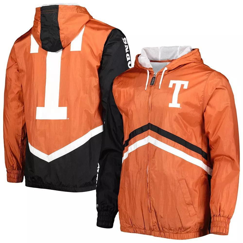 Men's Mitchell & Ness Texas Orange Texas Longhorns Undeniable Full-Zip Windbreaker Jacket, Size: XL, Team Product Image