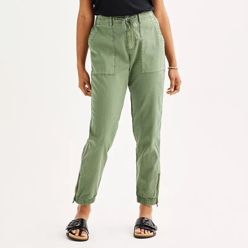 Petite Sonoma Goods For Life® Core Utility Jogger, Women's, Size: XL Petite, Manolo Green Product Image