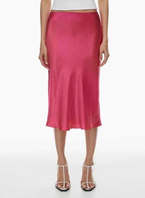 slip satin midi skirt Product Image