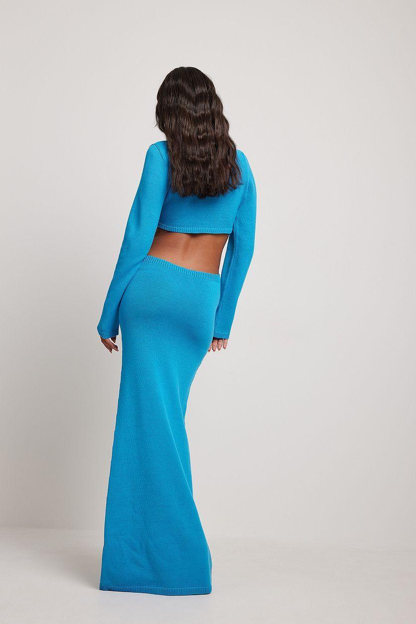 Cut Out Knitted Maxi Dress Product Image