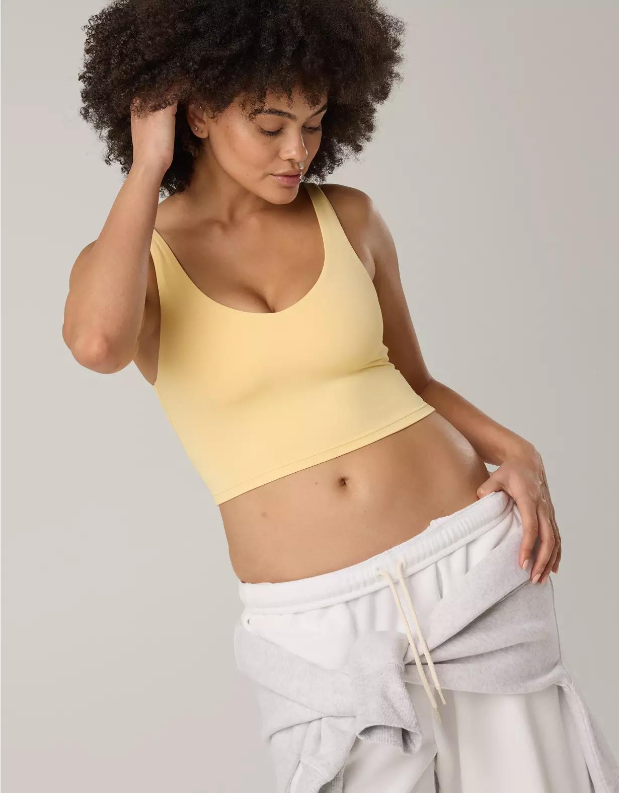 OFFLINE By Aerie Real Me Low Key Longline Sports Bra Product Image