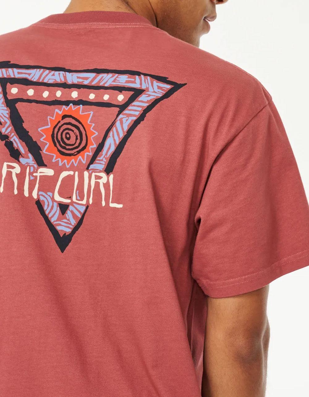 RIP CURL Archive Red Bluff Mens Tee - RED Product Image
