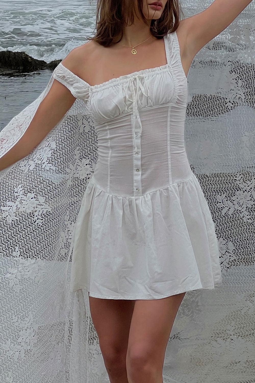 Christa Ruffle Mini Dress - Sunrose Product Image