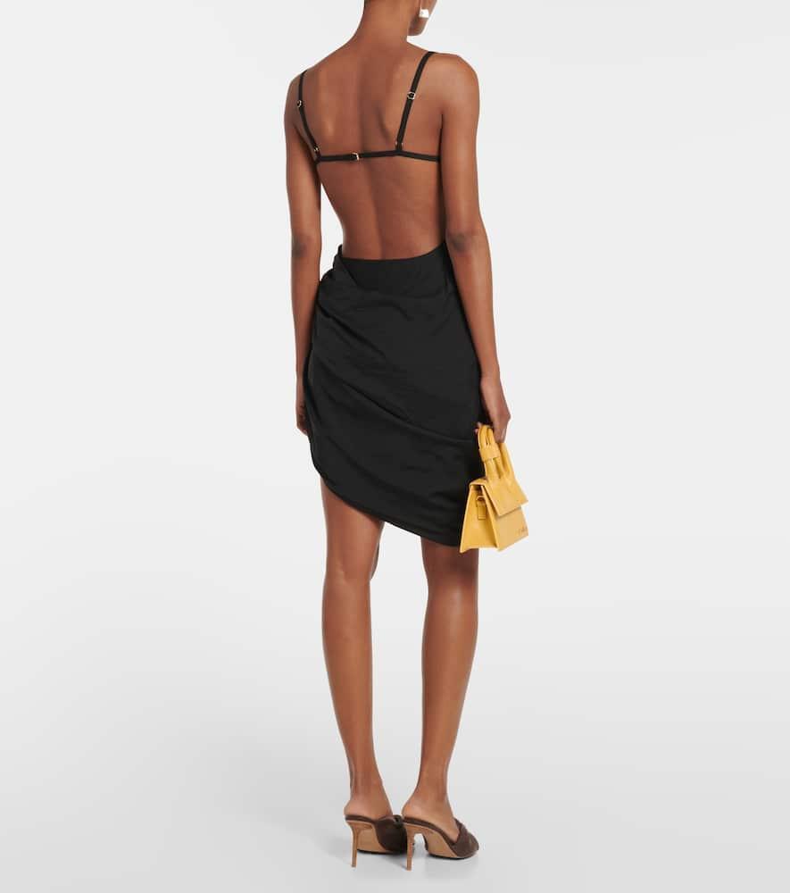 Black Le Papier 'La Robe Saudade' Minidress Product Image