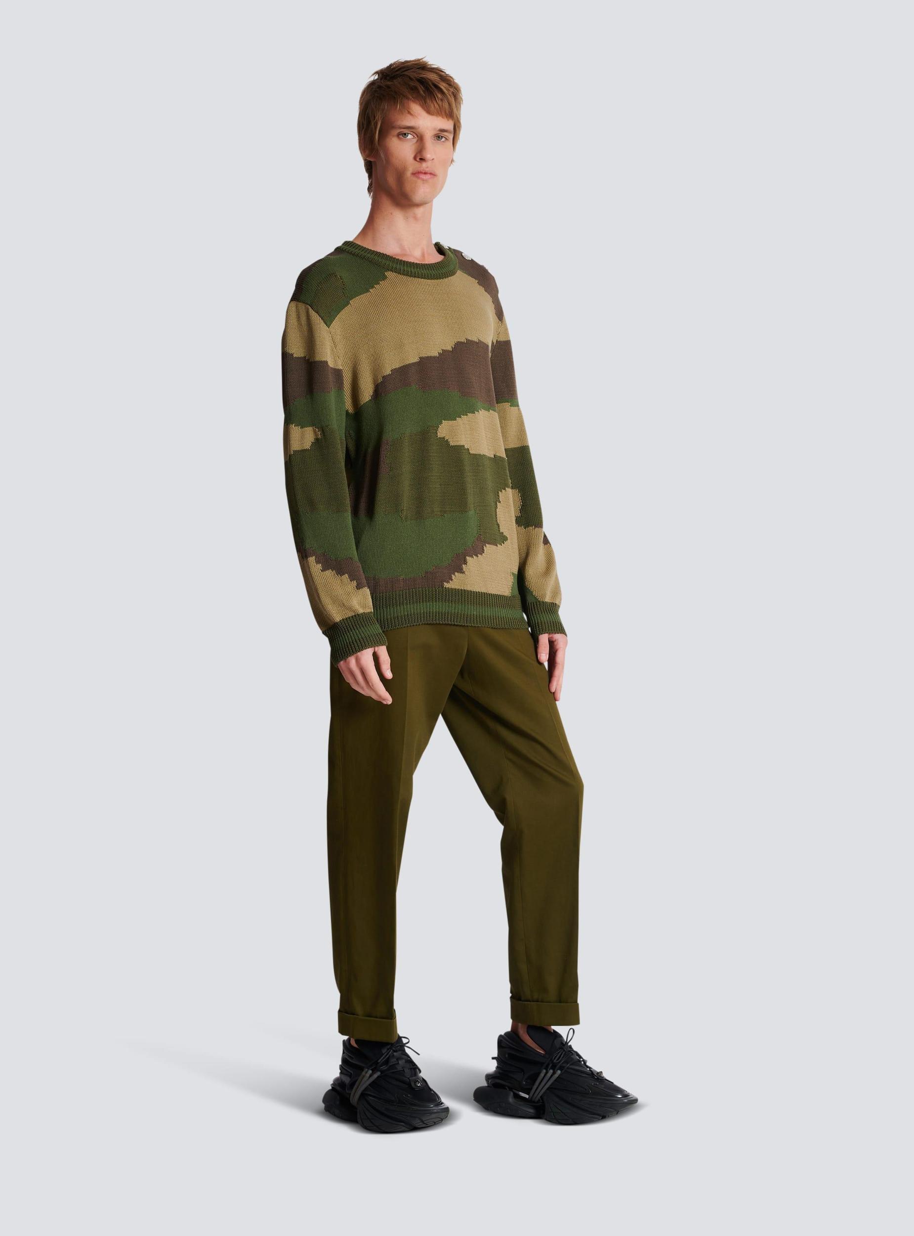 Wool camouflage jumper Product Image