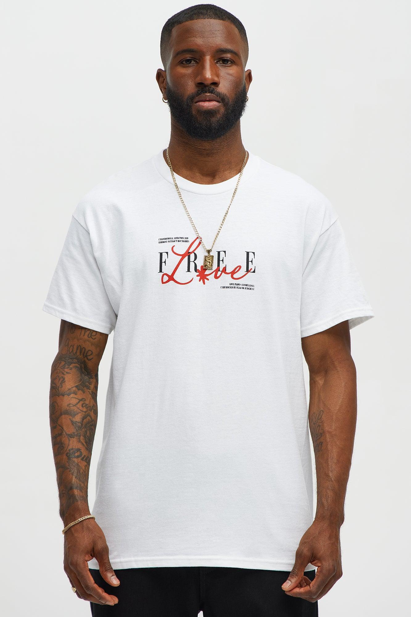 Free Love Dove Short Sleeve Tee - White Male Product Image