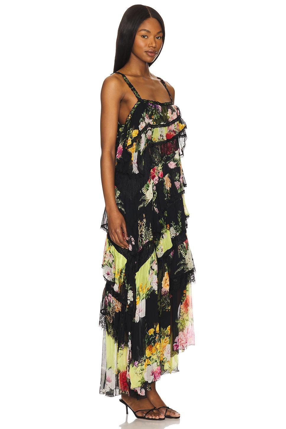 Asymmetric Spliced Lace Dress Camilla Product Image