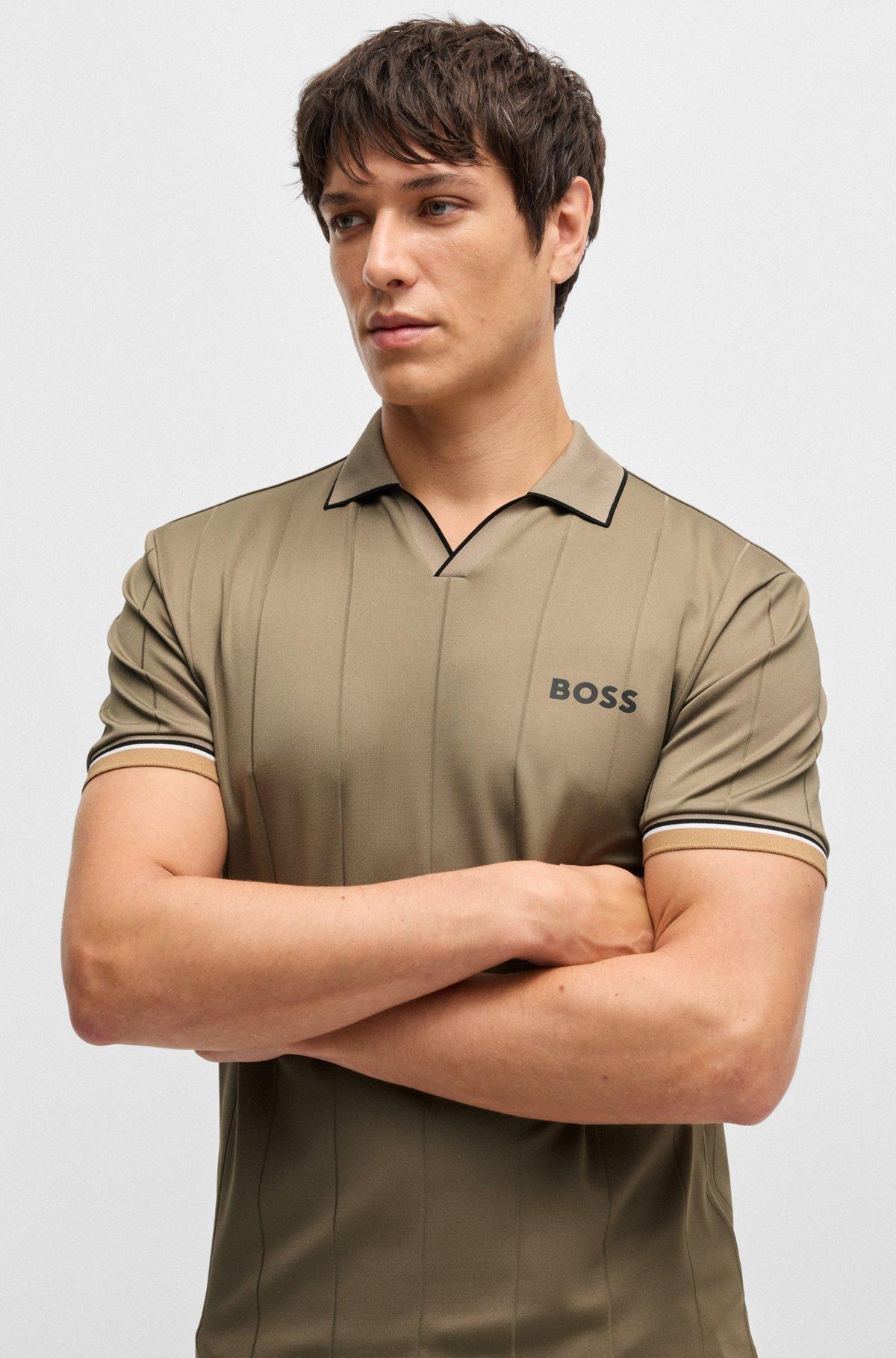 BOSS x Matteo Berrettini active polo shirt with four-way stretch Product Image