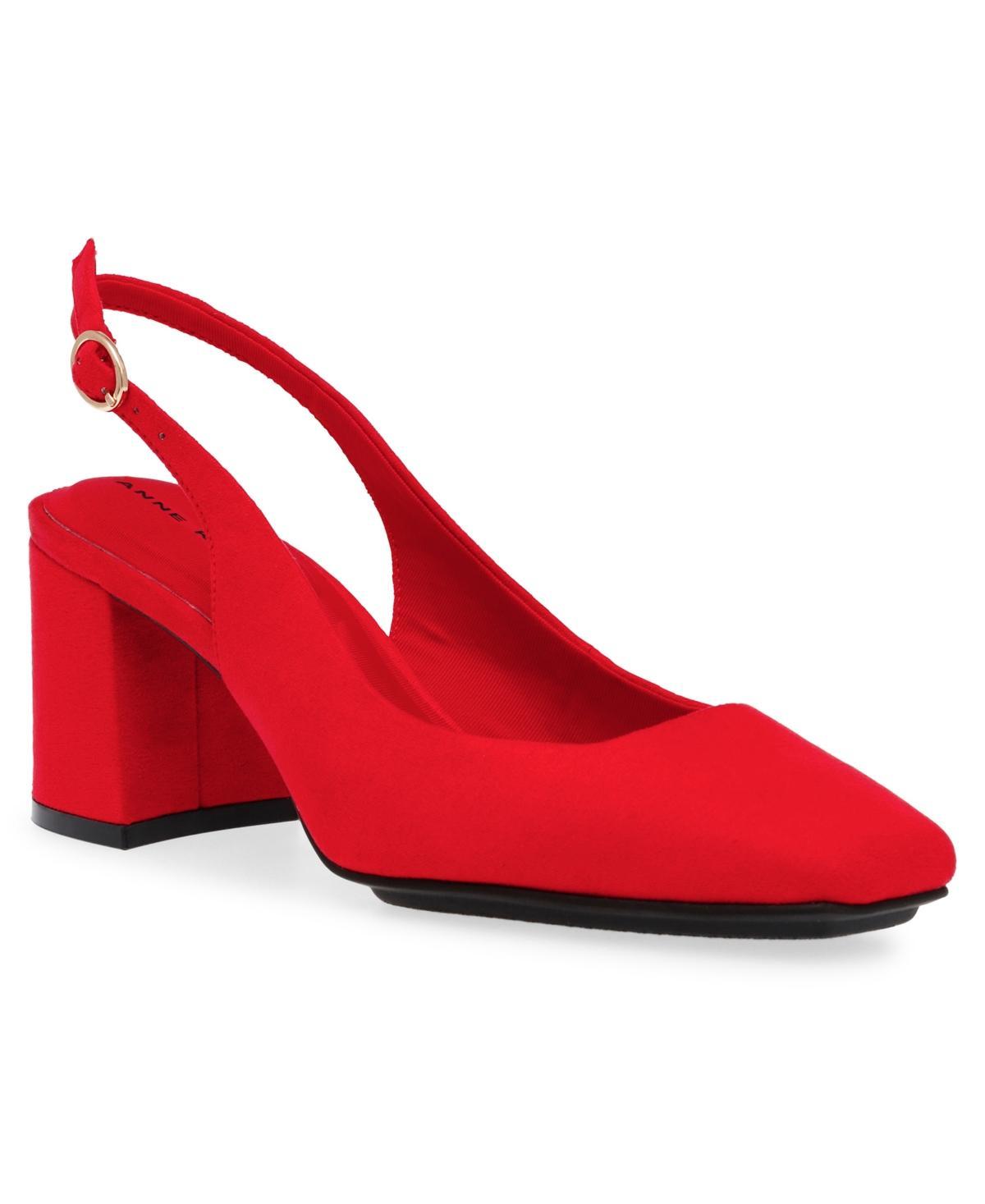 Anne Klein Womens Laney Block Heel Slingback Dress Pumps Product Image