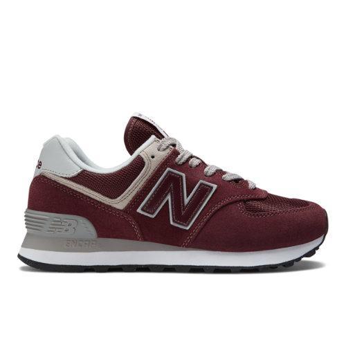 New Balance Womens 574 v3 Evergreen Suede Retro Lifestyle Sneakers Product Image