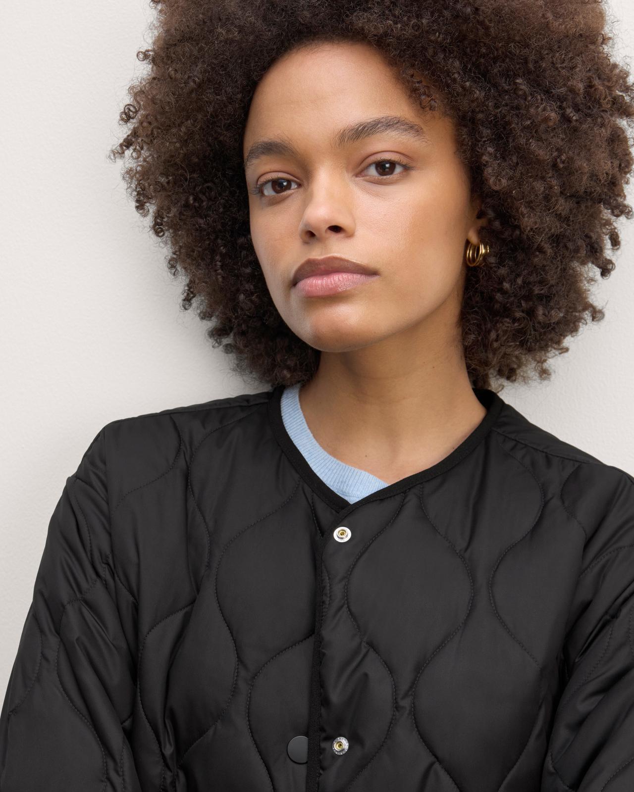 The Long Quilted Liner Product Image