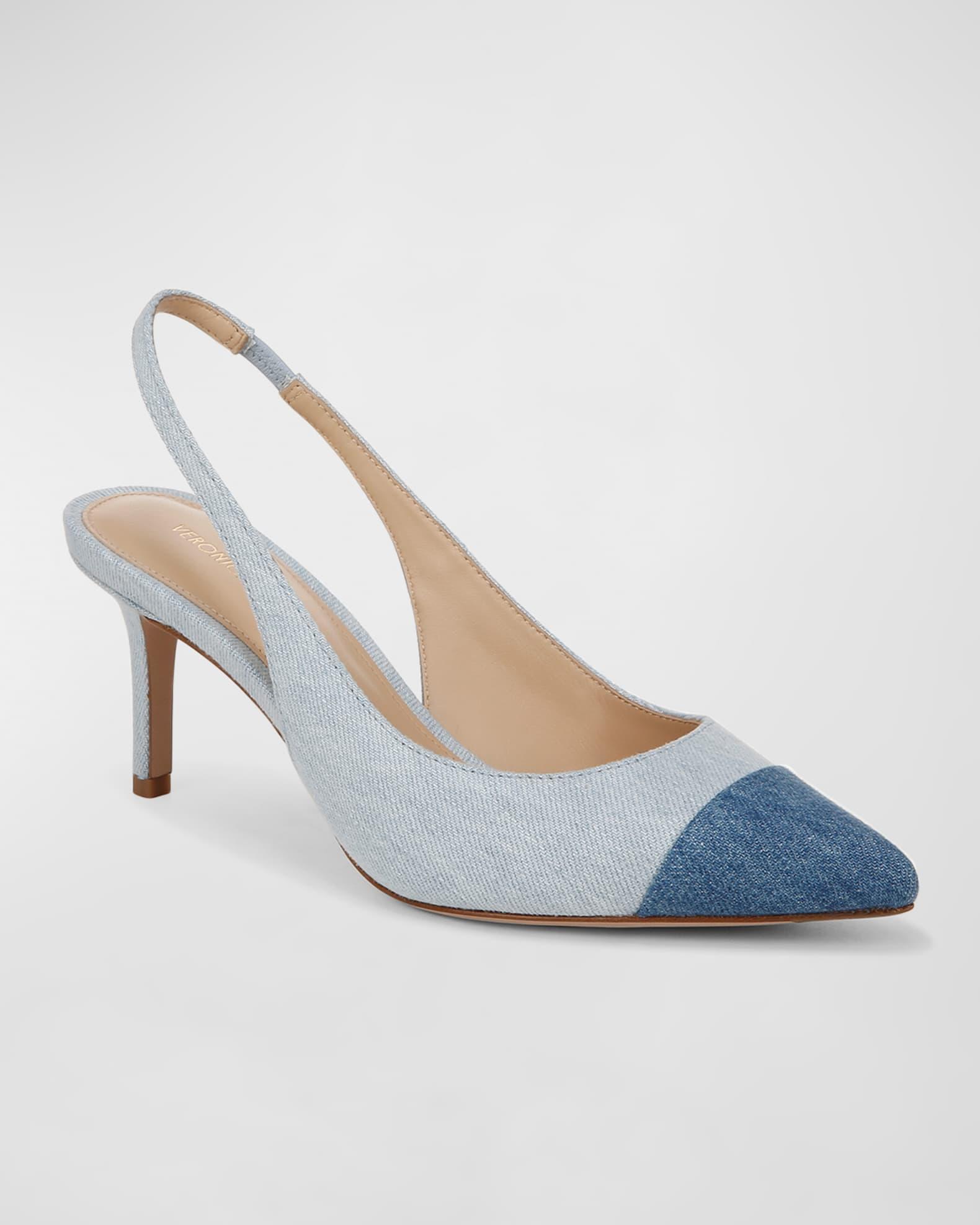 Liliana Bicolor Cap-Toe Slingback Pumps Product Image
