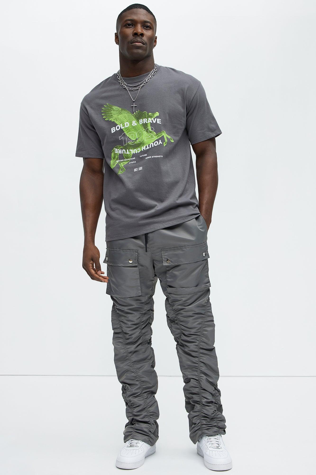 Bold & Brave Short Sleeve Tee - Charcoal Product Image