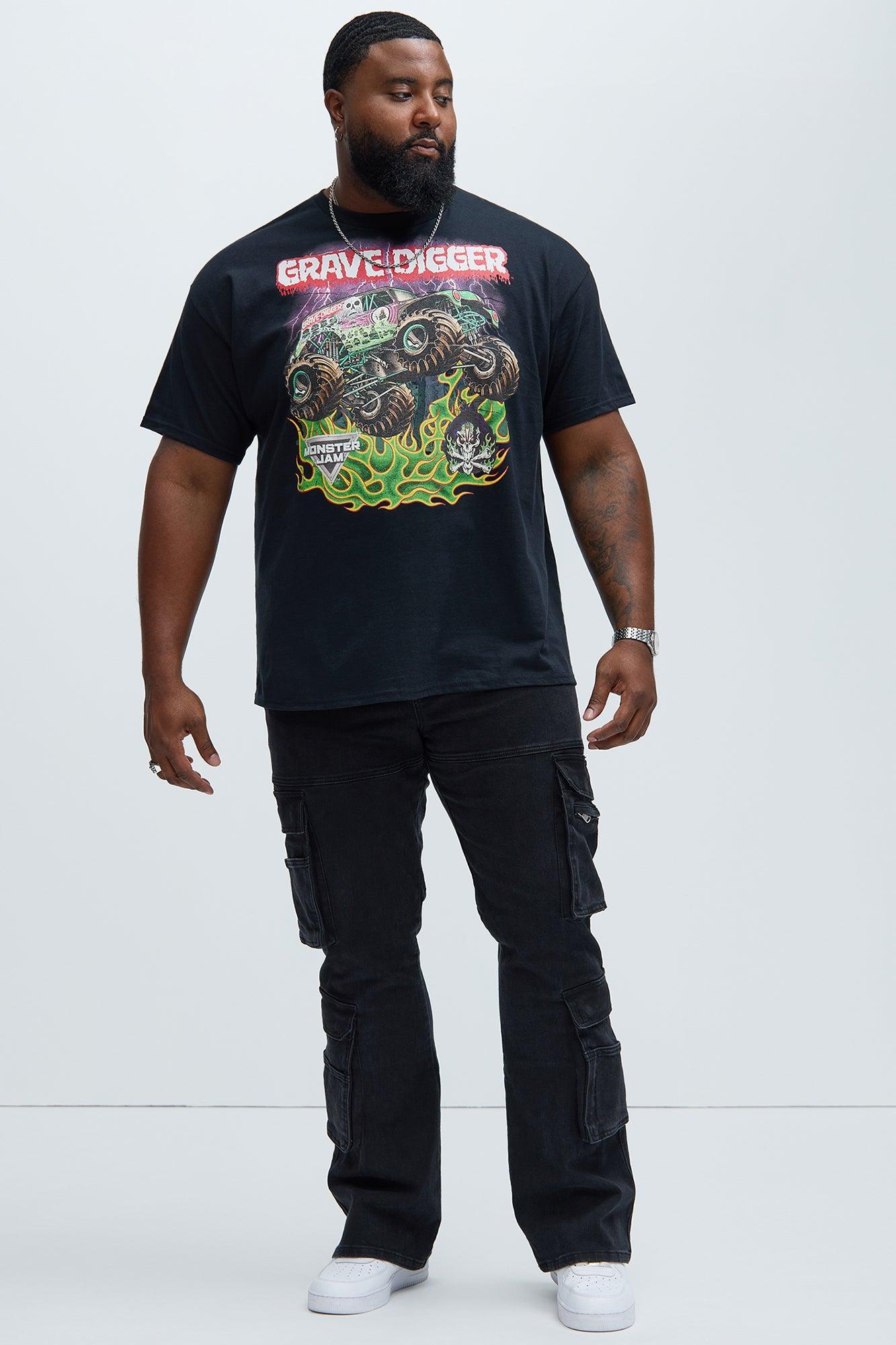 Monster Jam Grave Digger Short Sleeve Tee - Black Product Image